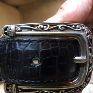 Brighton Black/Brown Reversible Leather Belt